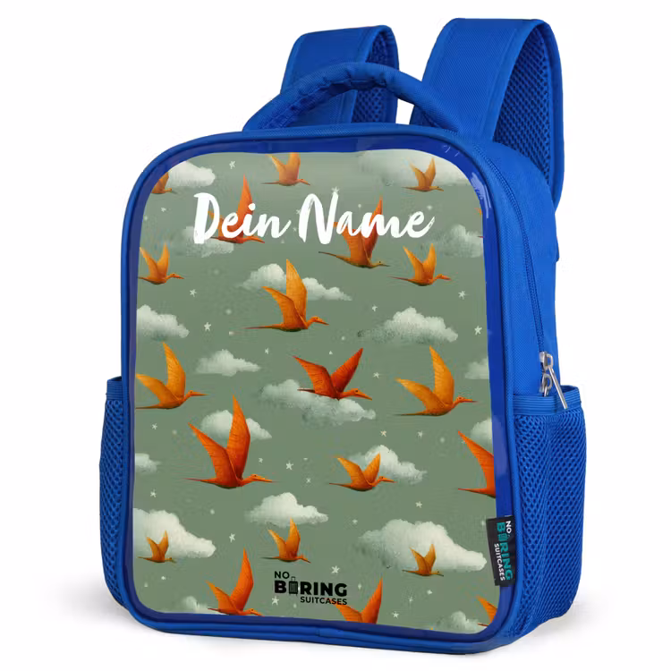 Kinderrucksack - Blau - Muster - Dino - Flugsaurier — 7