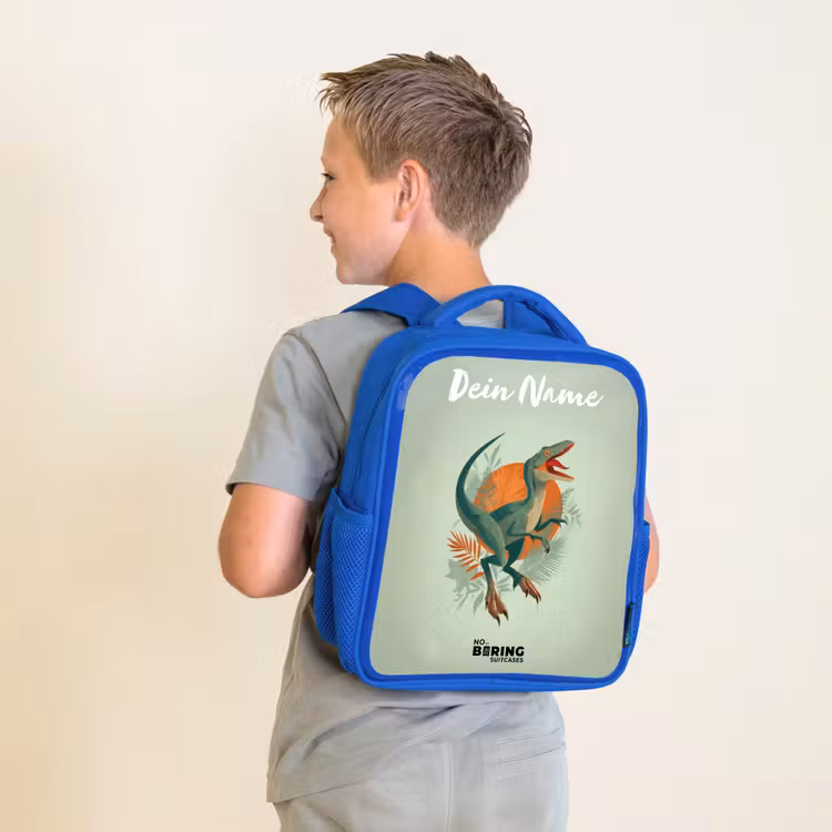 Kinderrucksack - Blau - Tier - Dino - Natur — 2