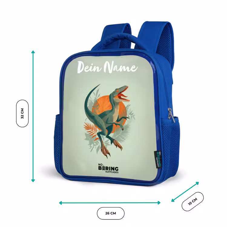 Kinderrucksack - Blau - Tier - Dino - Natur — 6