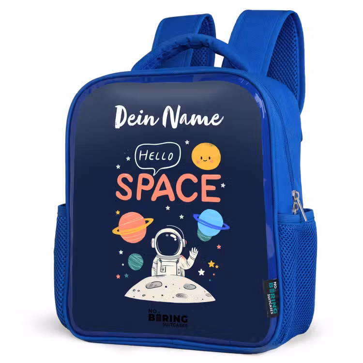 Kinderrucksack - Blau - Astronaut - Zitat - Planeten - Sterne — 7