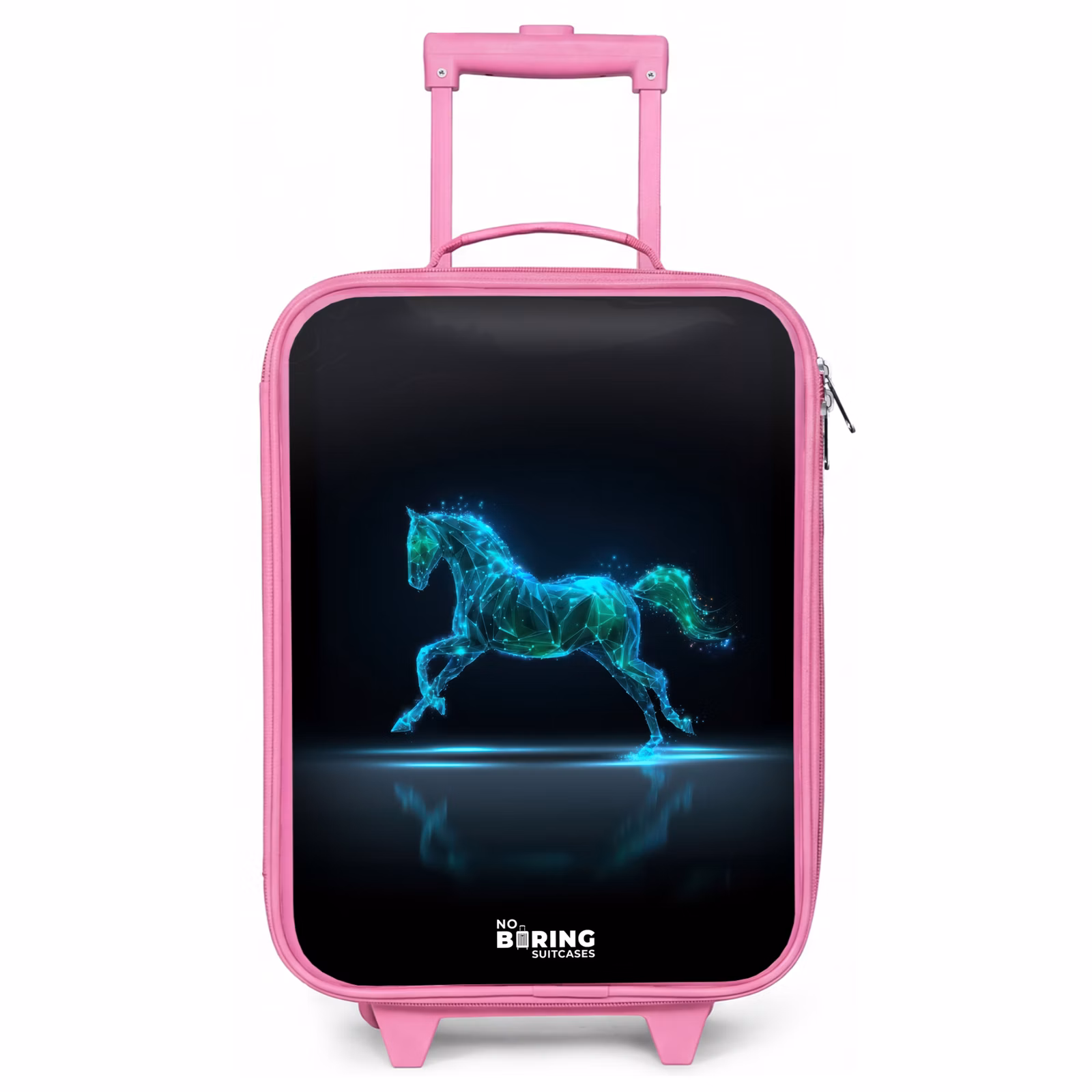 Kinderkoffer Rosa - Futuristisches galoppierendes Pferd — 1