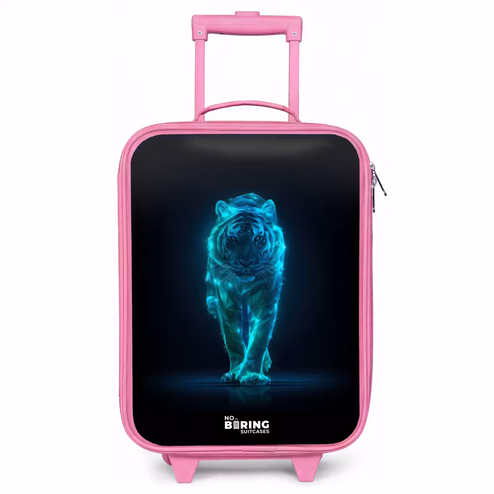 Kinderkoffer Rosa - Glühender Tiger in Bewegung — 1