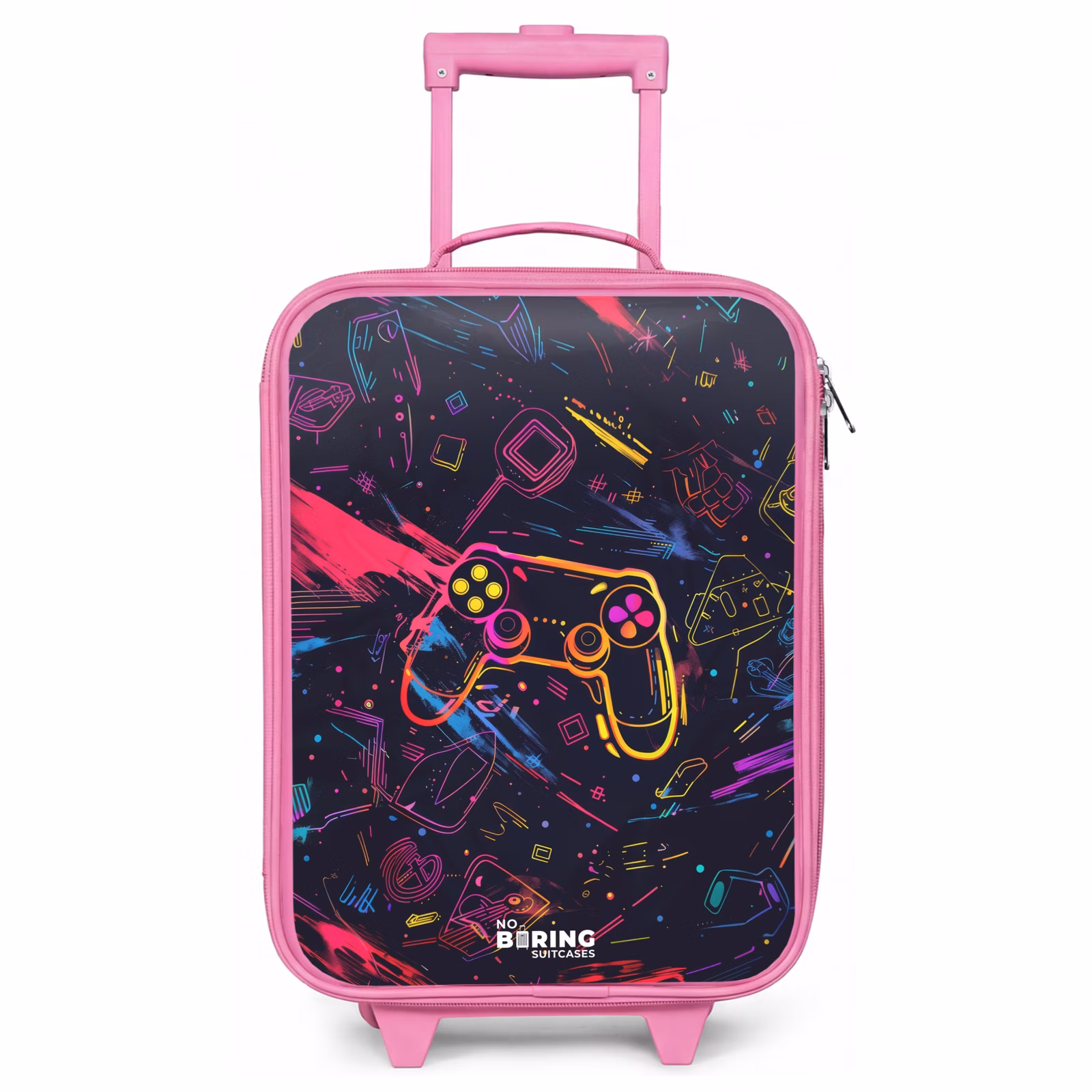 Kinderkoffer Rosa - Spielewelt im Neon-Stil — 1