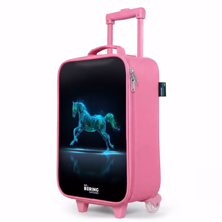 Kinderkoffer Rosa - Futuristisches galoppierendes Pferd — 8