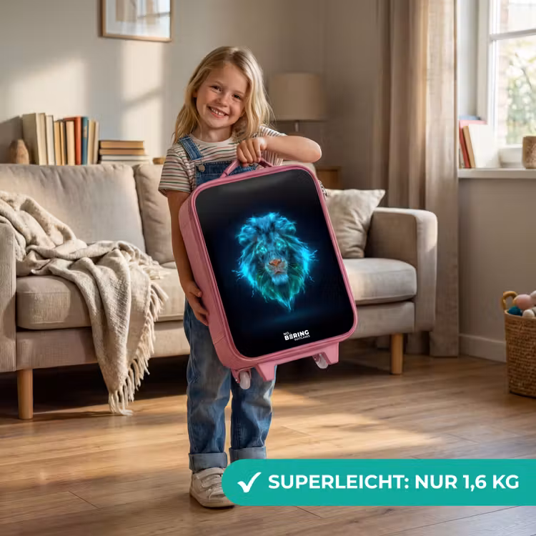 Kinderkoffer Rosa - Leuchtender Löwe — 3