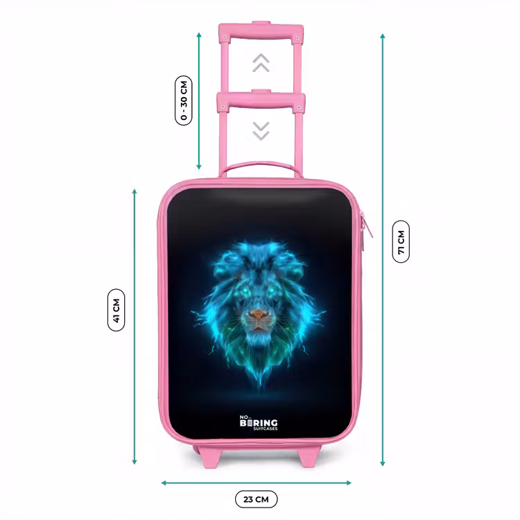 Kinderkoffer Rosa - Leuchtender Löwe — 7
