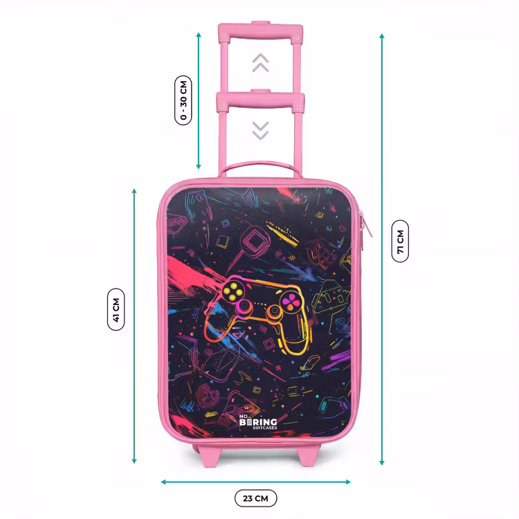 Kinderkoffer Rosa - Spielewelt im Neon-Stil — 7