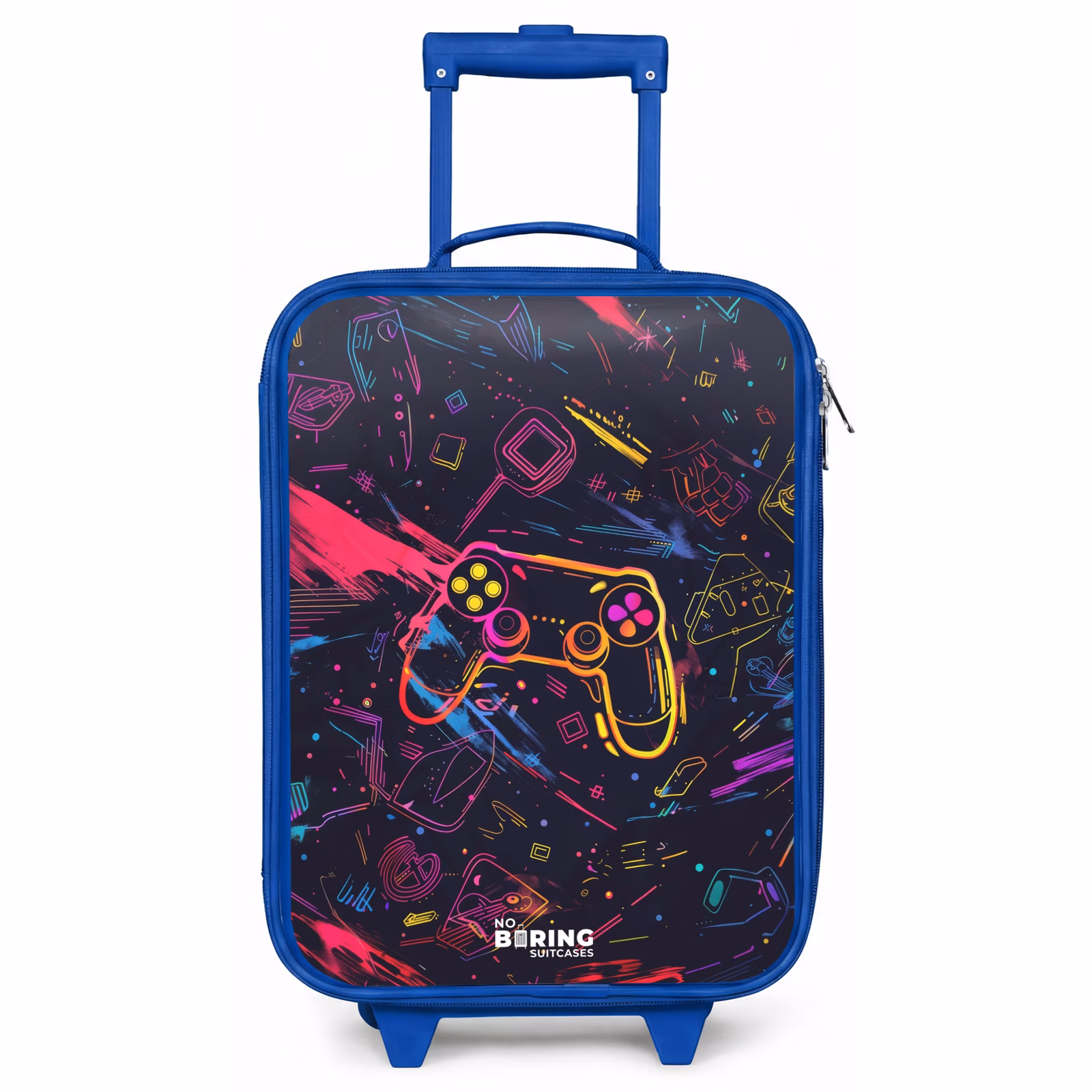 Kinderkoffer Blau - Spielewelt im Neon-Stil — 1