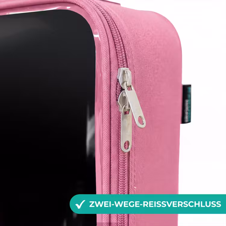 Kinderkoffer Rosa - Hellrosa Quadrat mit beleuchtetem Hintergrund — 5