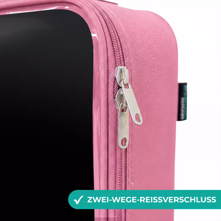 Kinderkoffer Rosa - Qoute mit Controller in Schwarz und Weiß — 5