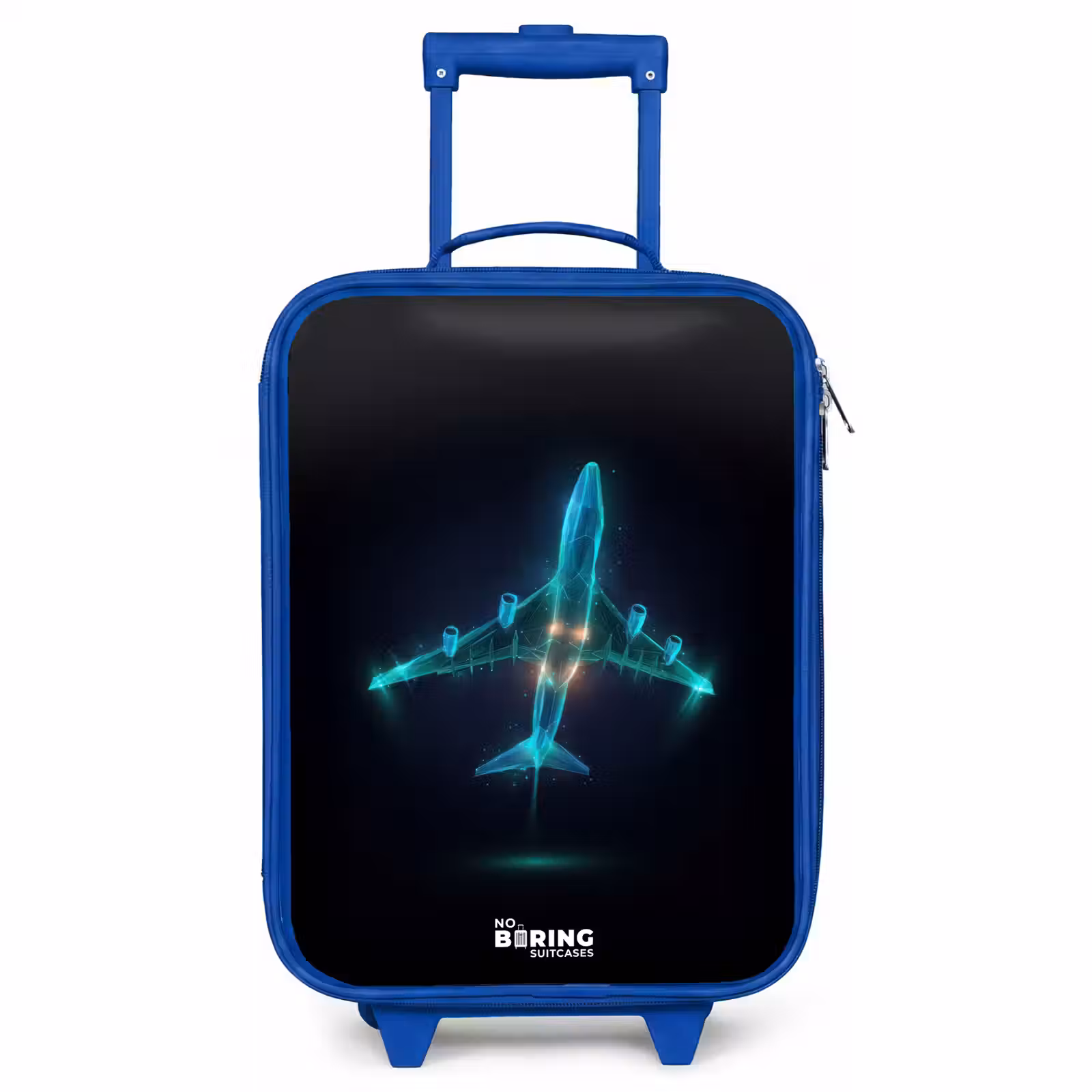 Kinderkoffer Blau - Leuchtendes Flugzeug — 1