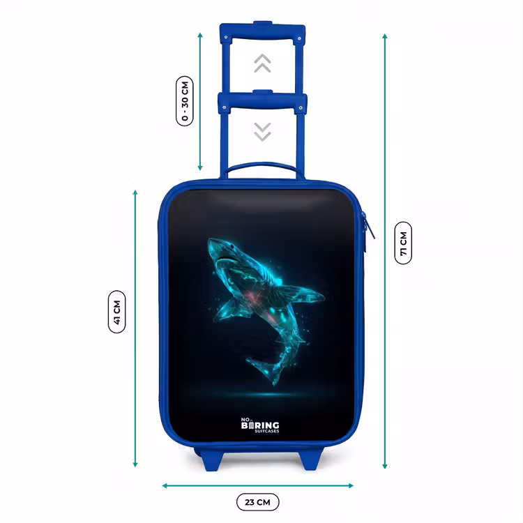 Kinderkoffer Blau - Digitale Haifischkraft — 7