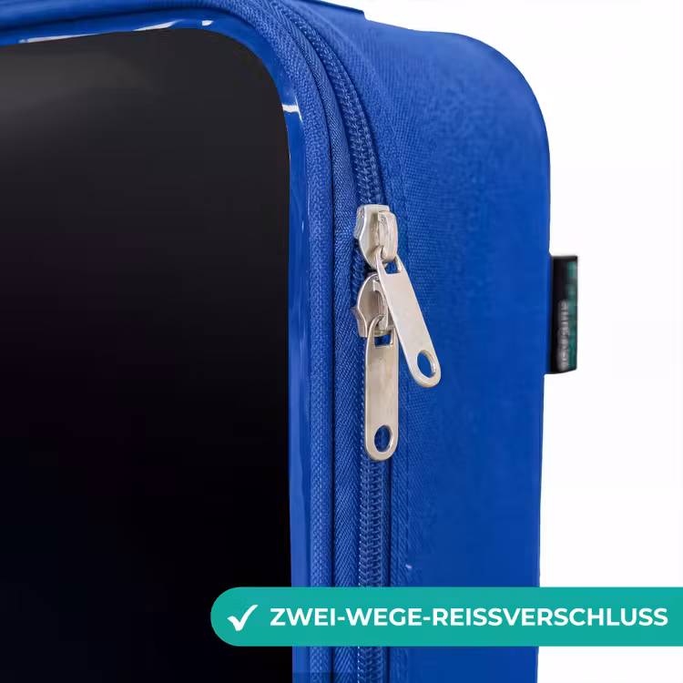 Kinderkoffer Blau - Leuchtendes Flugzeug — 5