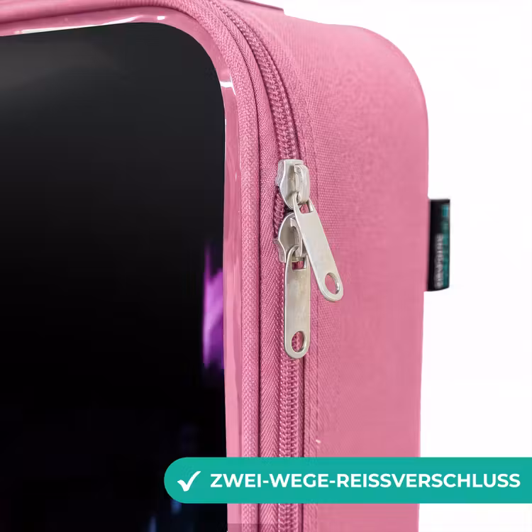 Kinderkoffer Rosa - Leuchtend rosa Quadrat über einer nassen Straße — 5