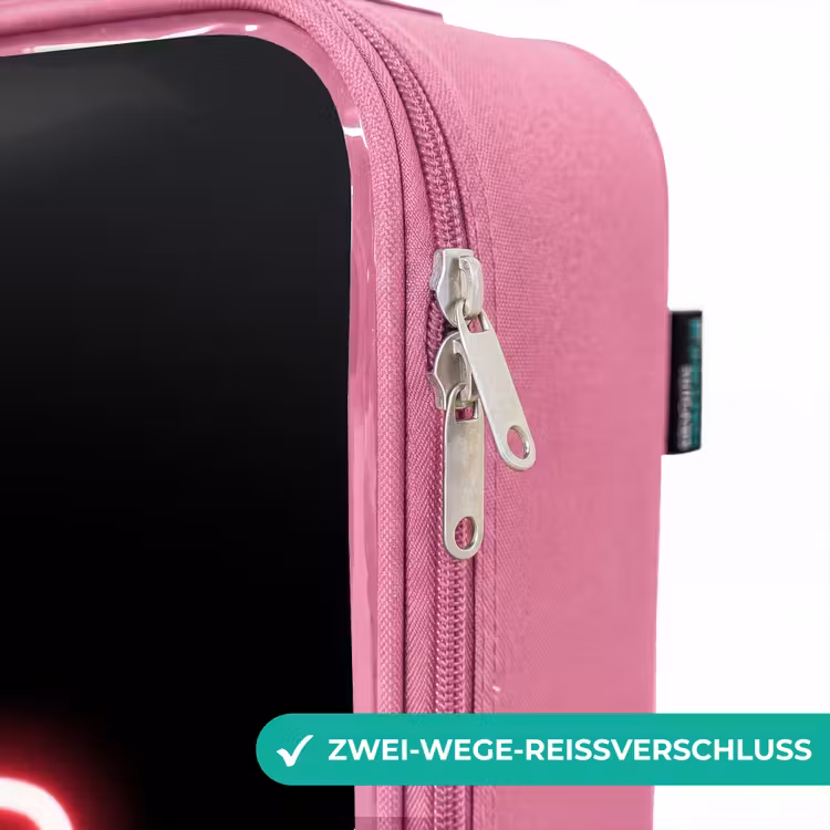 Kinderkoffer Rosa - Qoute mit Neonröhren — 5