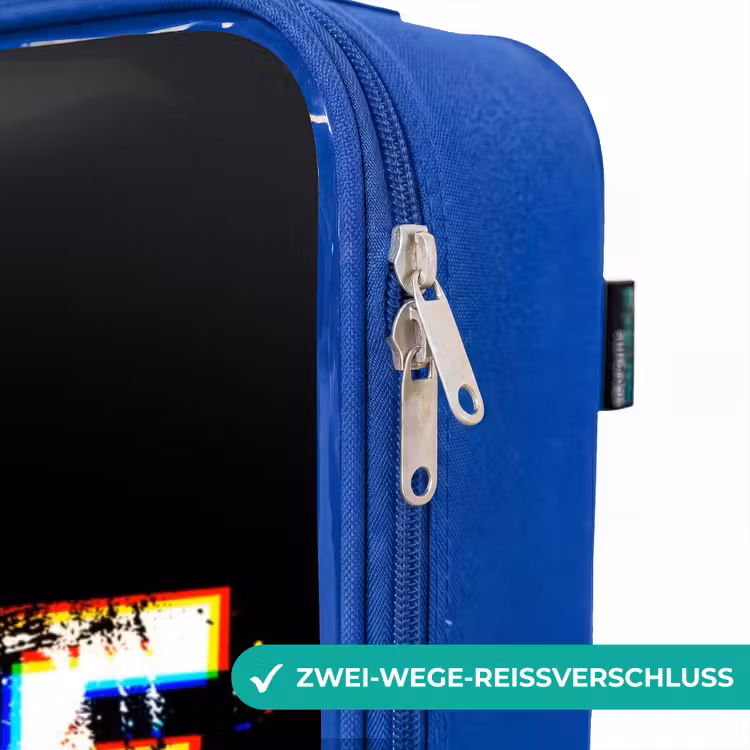 Kinderkoffer Blau - Das Spiel läuft in Schwarz und Weiß — 5