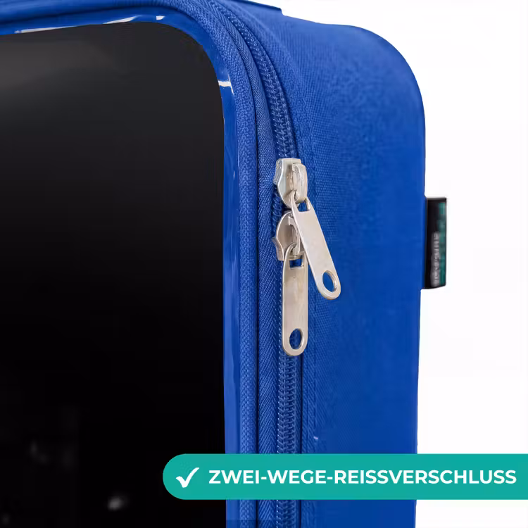 Kinderkoffer Blau - Leuchtend roter Kreis über einer Stadtstraße — 5