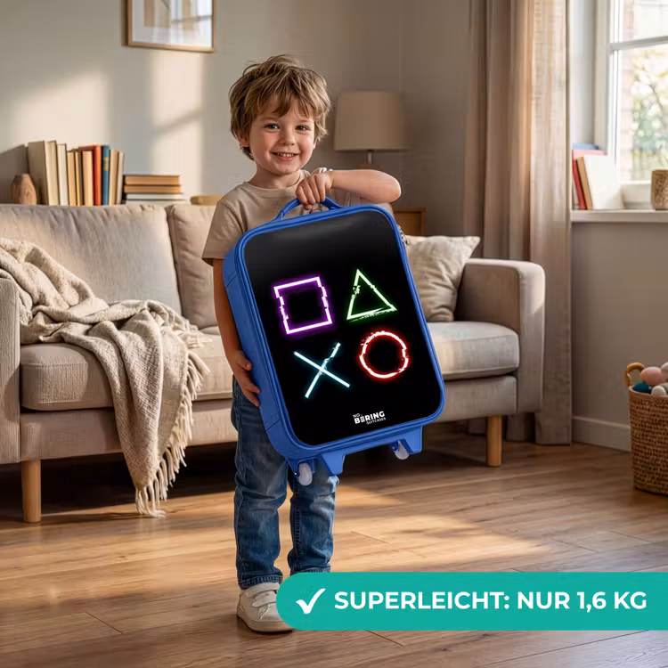 Kinderkoffer Blau - Tasten der Spielkonsole — 3