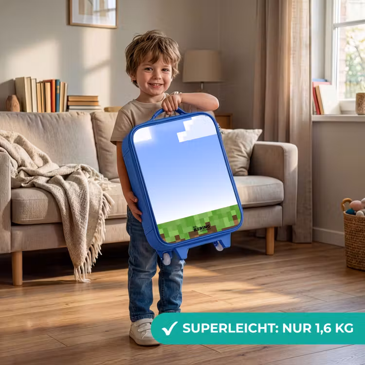 Kinderkoffer Blau - Pixel-Welt — 3