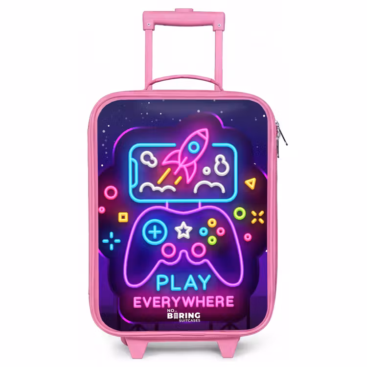 Kinderkoffer Rosa - Neonschild mit Controller — 1