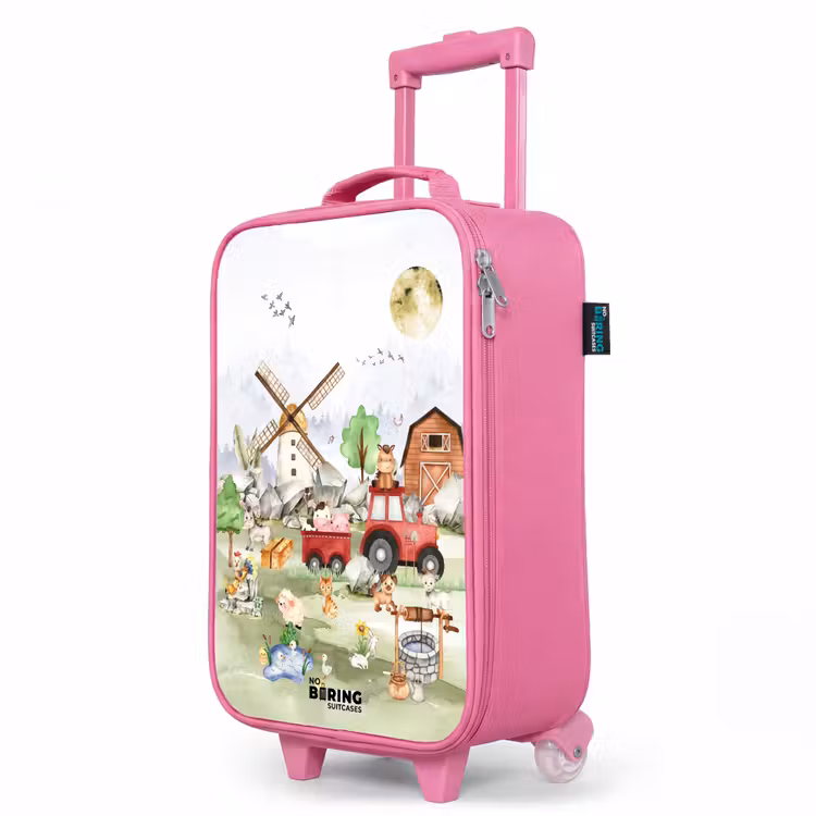 Kinderkoffer Rosa - Tiere auf einem Bauernhof — 8