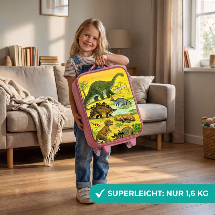 Kinderkoffer Rosa - Dinos am Wasser — 3