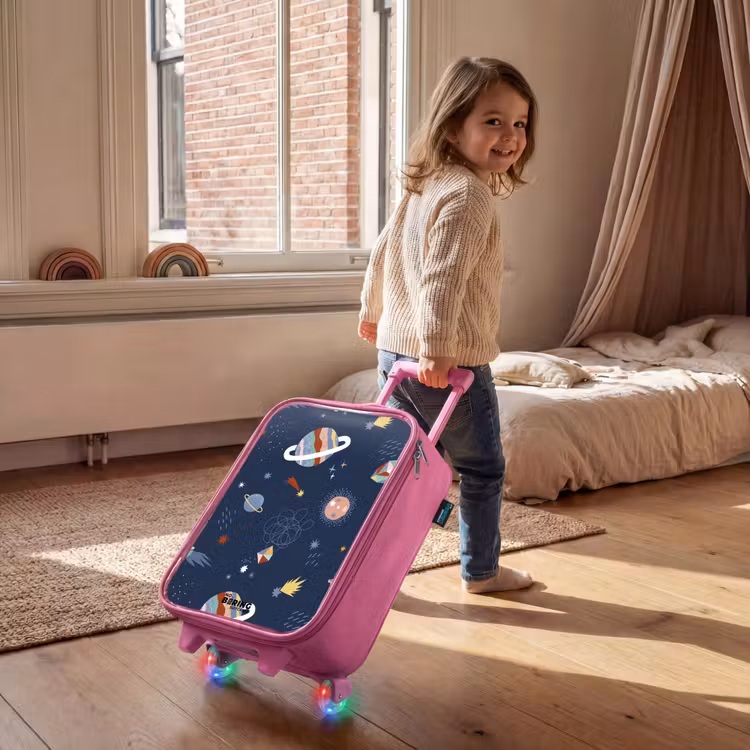 Kinderkoffer Rosa - Planeten am Himmel — 2