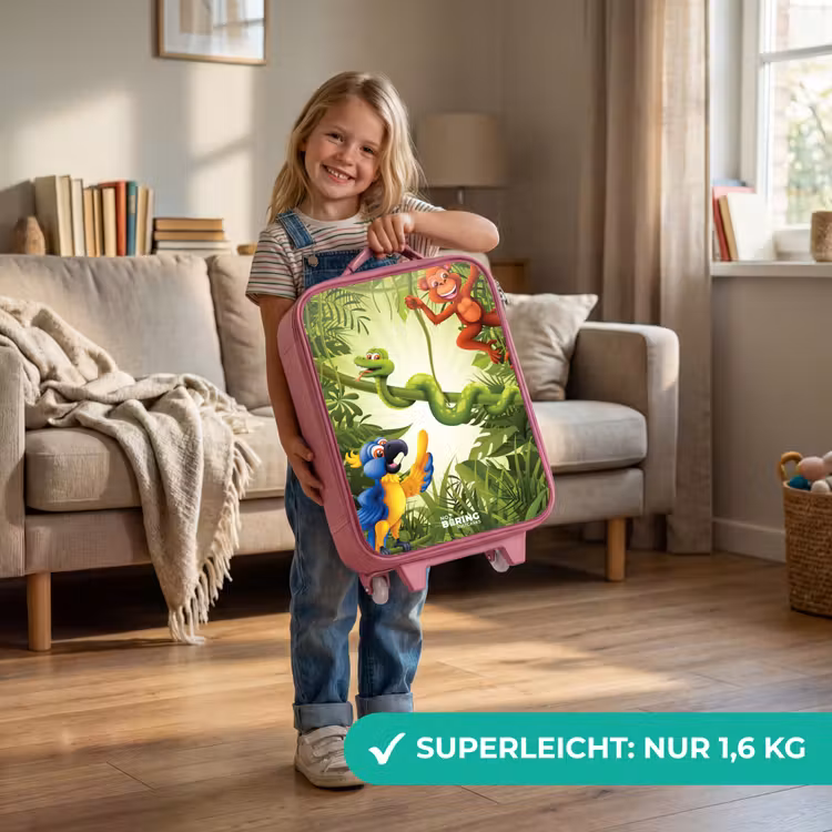 Kinderkoffer Rosa - Tiere im Dschungel — 3