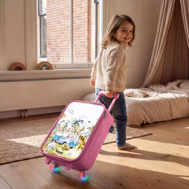Kinderkoffer Rosa - Van mit Dinosauriern — 2