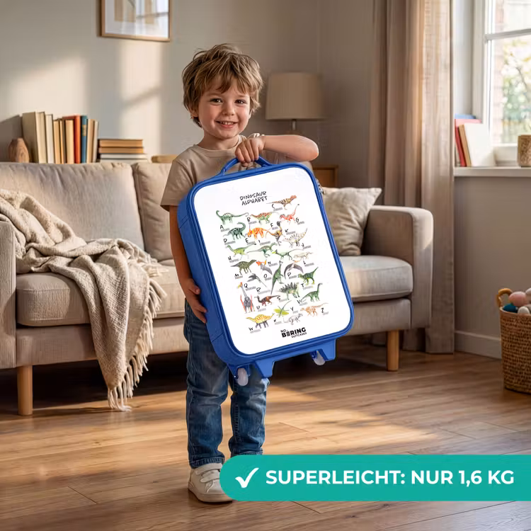Kinderkoffer Blau - Alphabet der Dinosaurier — 3