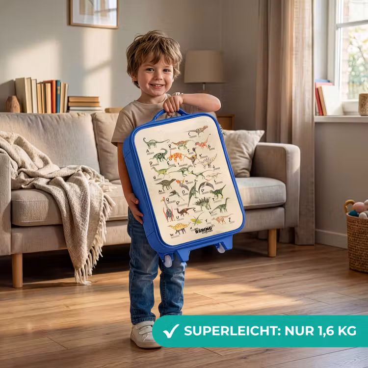 Kinderkoffer Blau - Dino-Alphabet — 3