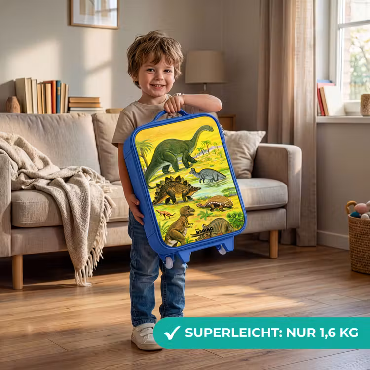 Kinderkoffer Blau - Dinos am Wasser — 3