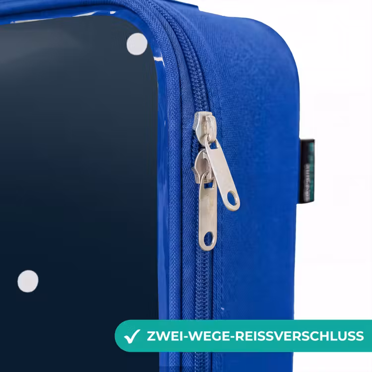 Kinderkoffer Blau - Kleiner König mit Tupfen — 5