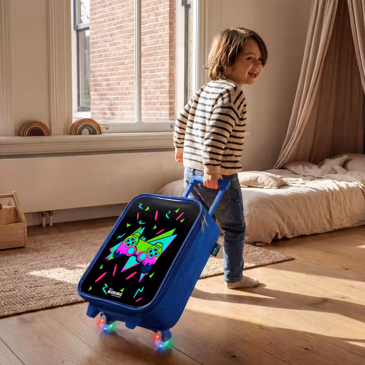 Kinderkoffer Blau - Neon-Controller auf Schwarz — 2