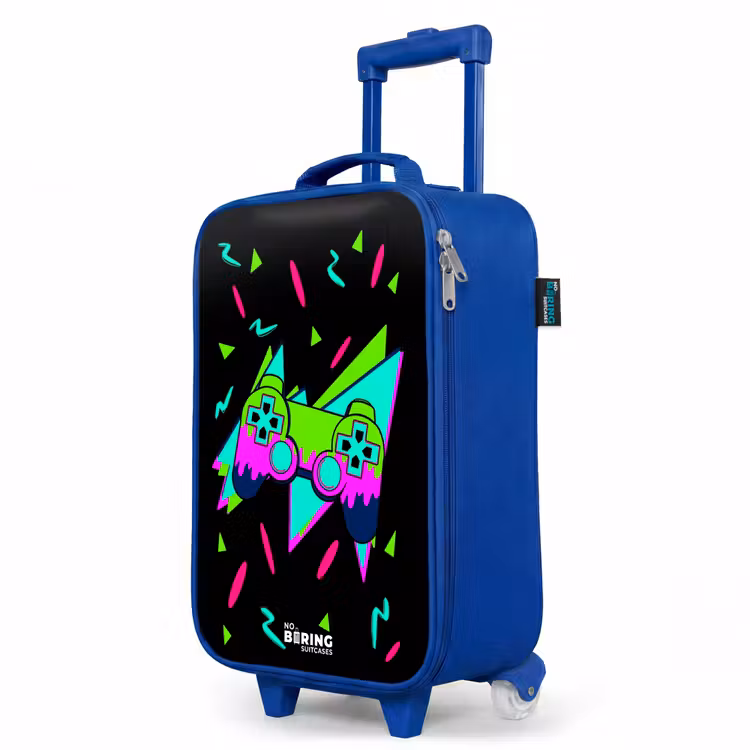 Kinderkoffer Blau - Neon-Controller auf Schwarz — 8