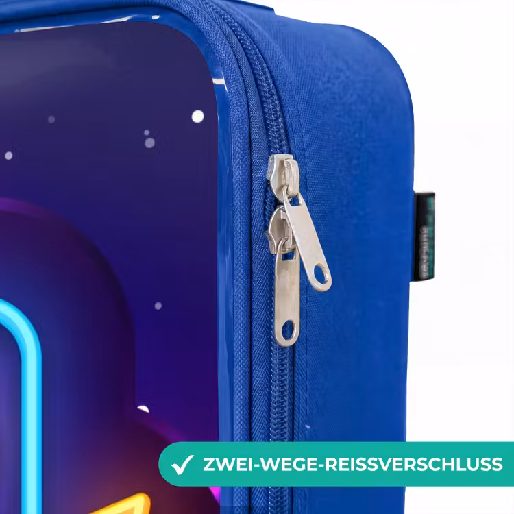 Kinderkoffer Blau - Neonschild mit Controller — 5