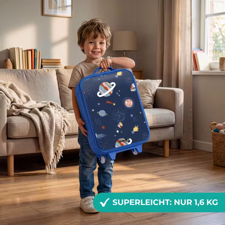 Kinderkoffer Blau - Planeten am Himmel — 3