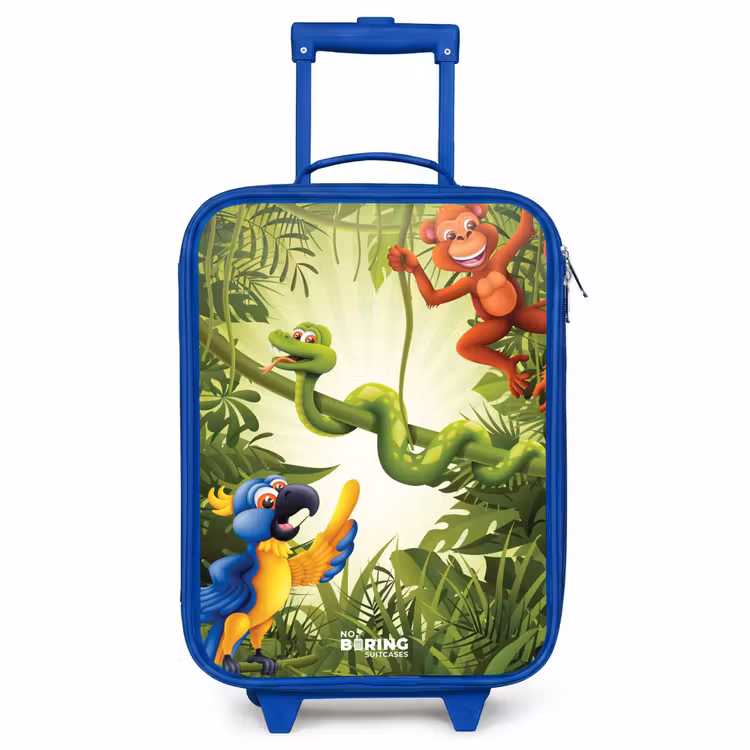 Kinderkoffer Blau - Tiere im Dschungel — 1