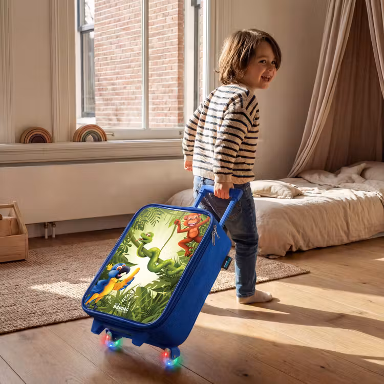 Kinderkoffer Blau - Tiere im Dschungel — 2