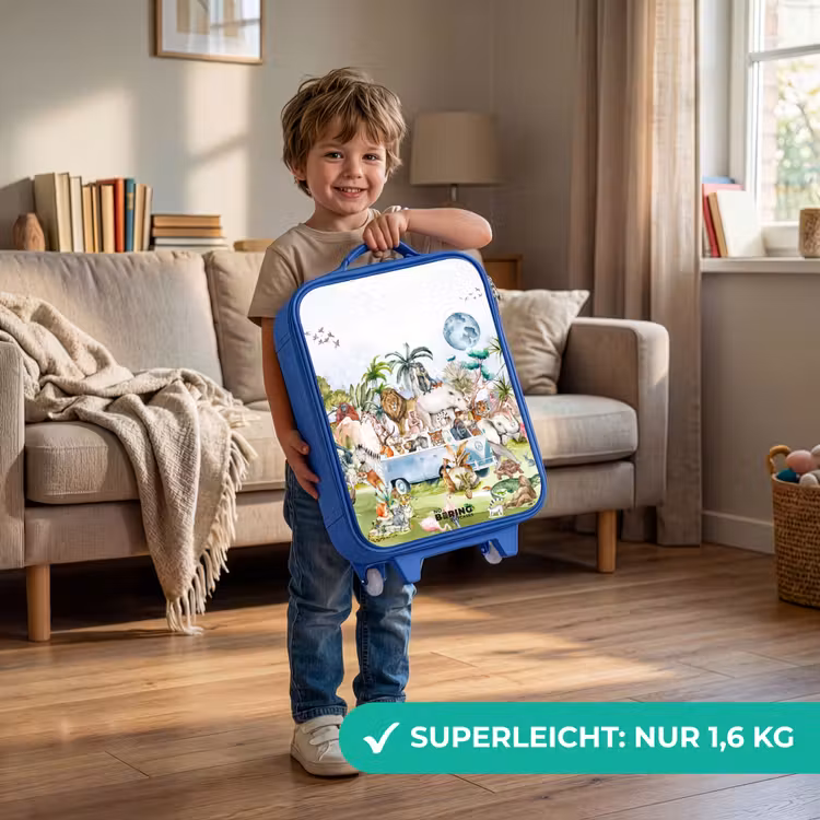 Kinderkoffer Blau - Van mit allen Tieren — 3
