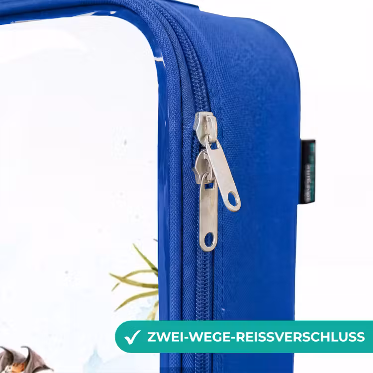 Kinderkoffer Blau - Van mit Dinosauriern — 5