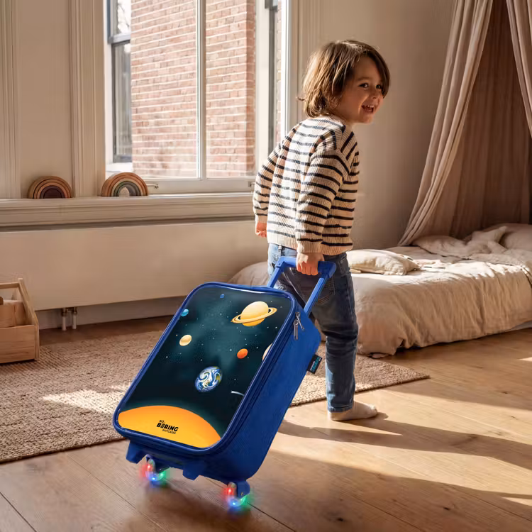 Kinderkoffer Blau - Weltraum mit Planeten — 2
