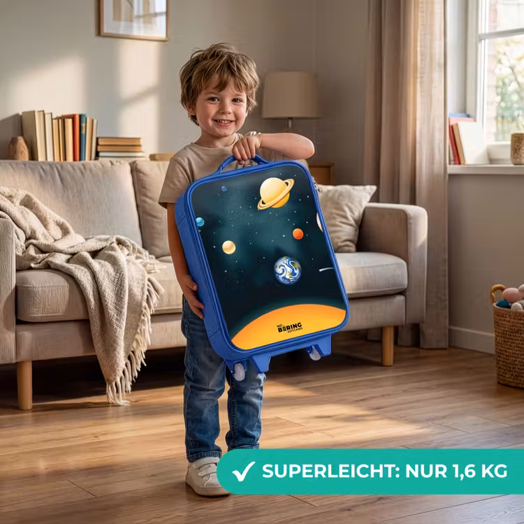 Kinderkoffer Blau - Weltraum mit Planeten — 3