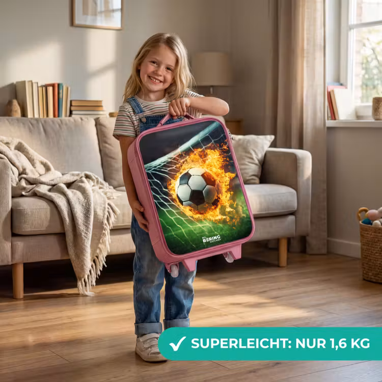 Kinderkoffer Rosa - Feuerfußball im Tornetz gefangen — 3