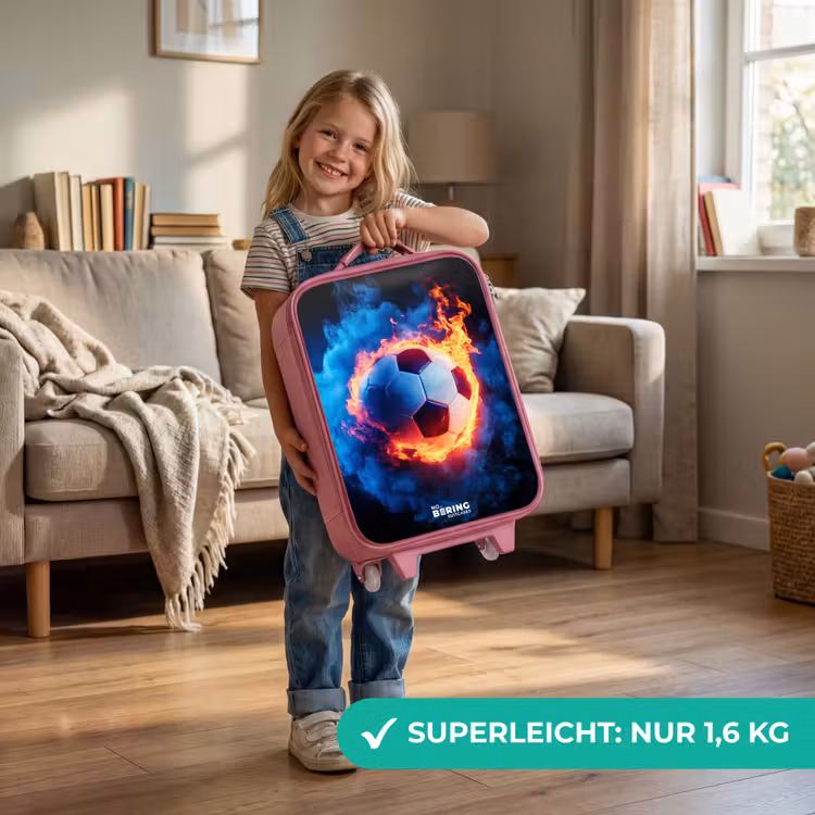 Kinderkoffer Rosa - Fußball auf Feuer und Eis — 3