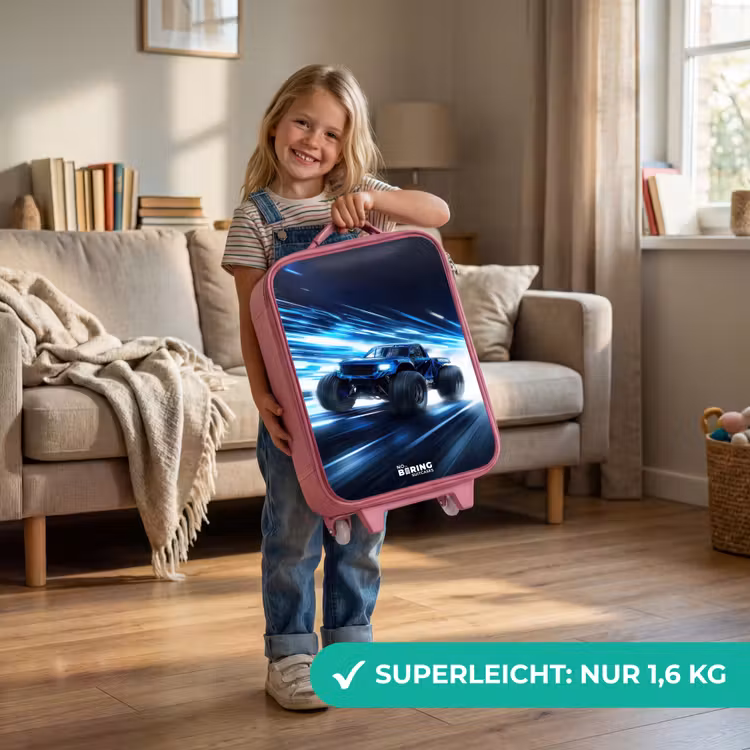 Kinderkoffer Rosa - Monstertruck rast durch die Lichtgeschwindigkeit — 3