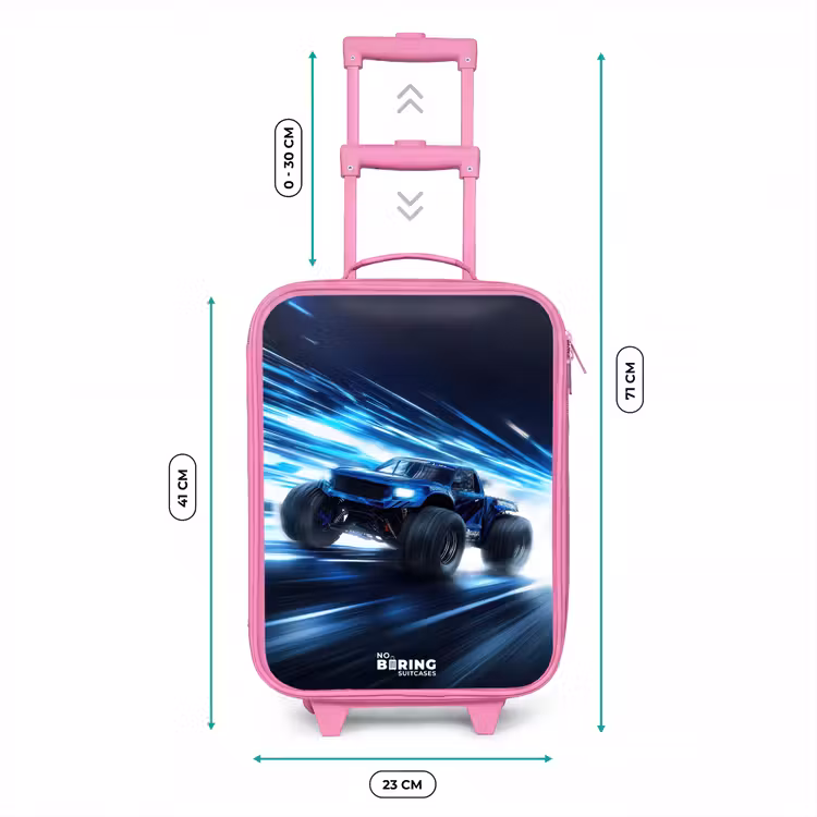 Kinderkoffer Rosa - Monstertruck rast durch die Lichtgeschwindigkeit — 7