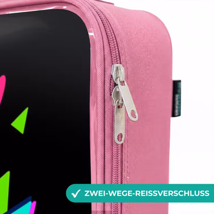 Kinderkoffer Rosa - Neon-Controller auf Schwarz — 5