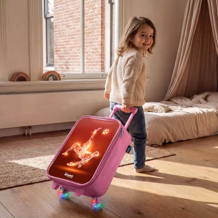 Kinderkoffer Rosa - Rot glühender Fußballer in Aktion — 2
