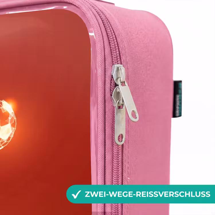 Kinderkoffer Rosa - Rot glühender Fußballer in Aktion — 5